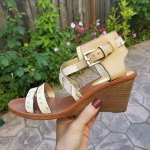 Coach Leather Strap Sandal